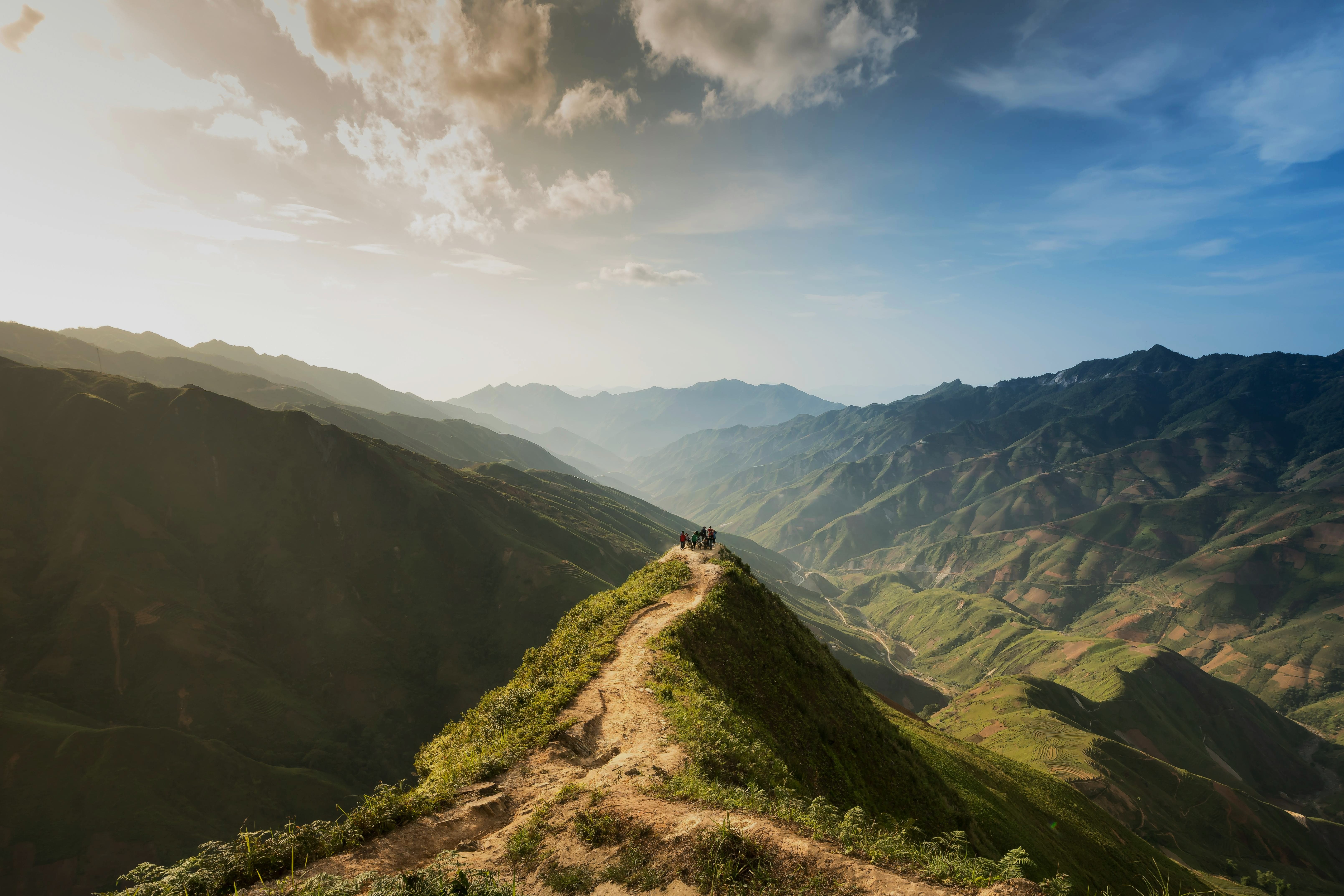 montañas al amanecer